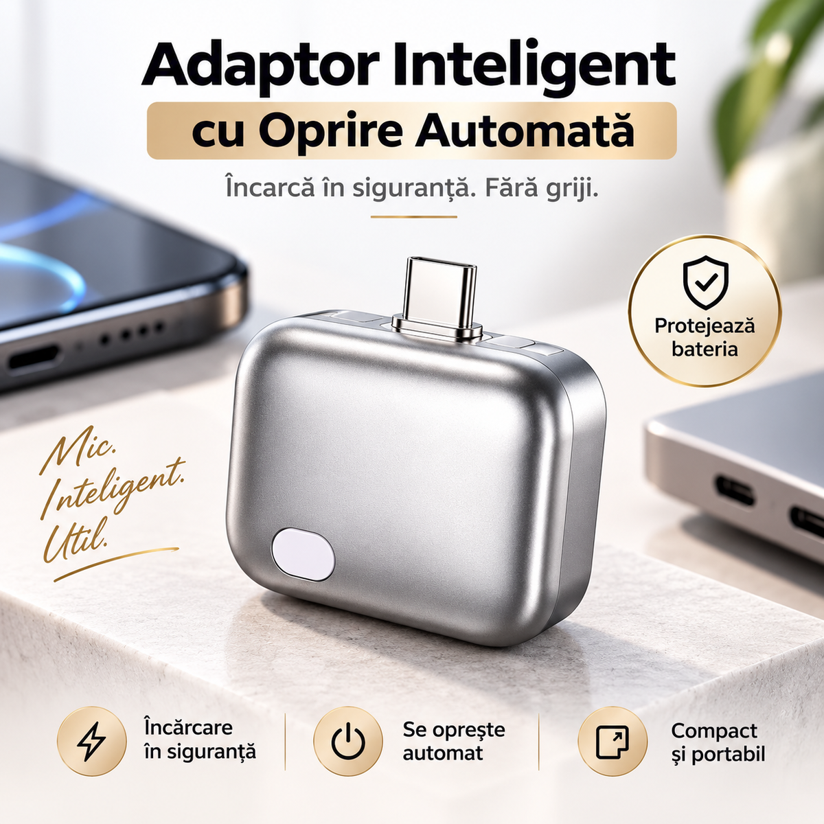 Adaptor Inteligent  cu Oprire Automată